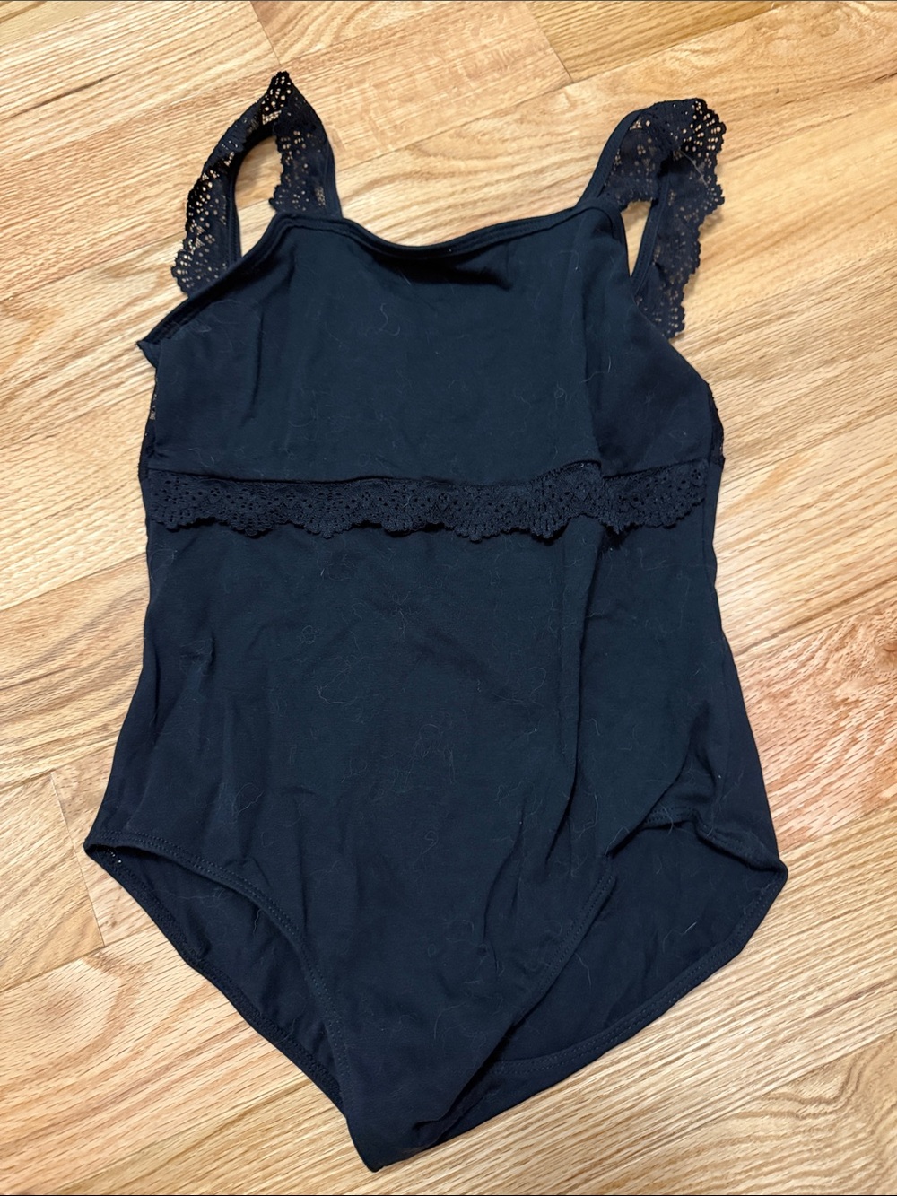 Black Lace-Trim Leo